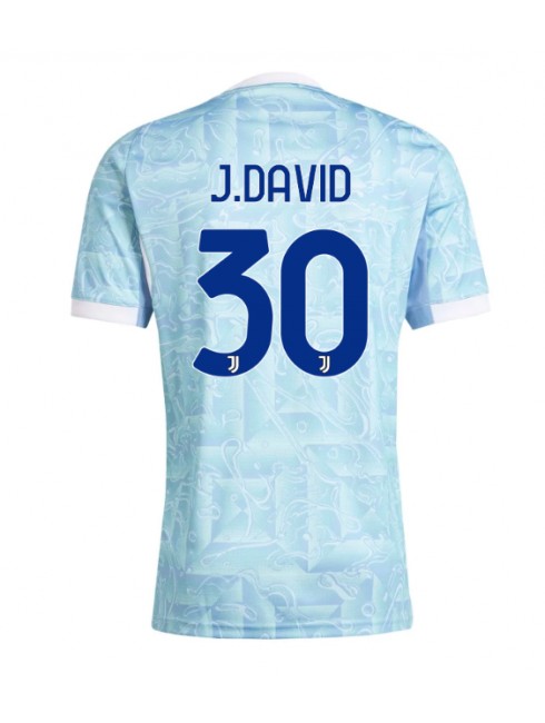 Juventus Jonathan David #30 Replika Borta Kläder 2025-26 Kortärmad Juventus Jonathan David #30 Replika Borta Kläder 2025-26 Kortärmad